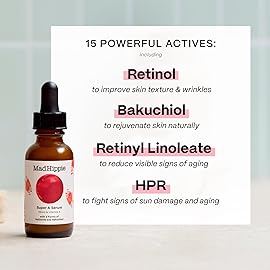 Mad Hippie Super A Retinol Serum for Face - Potent Skin Repair & Anti-Aging Serum with 3 Retinoids, Bakuchiol + Hydrating Hyaluronic Acid, 1.02 Oz