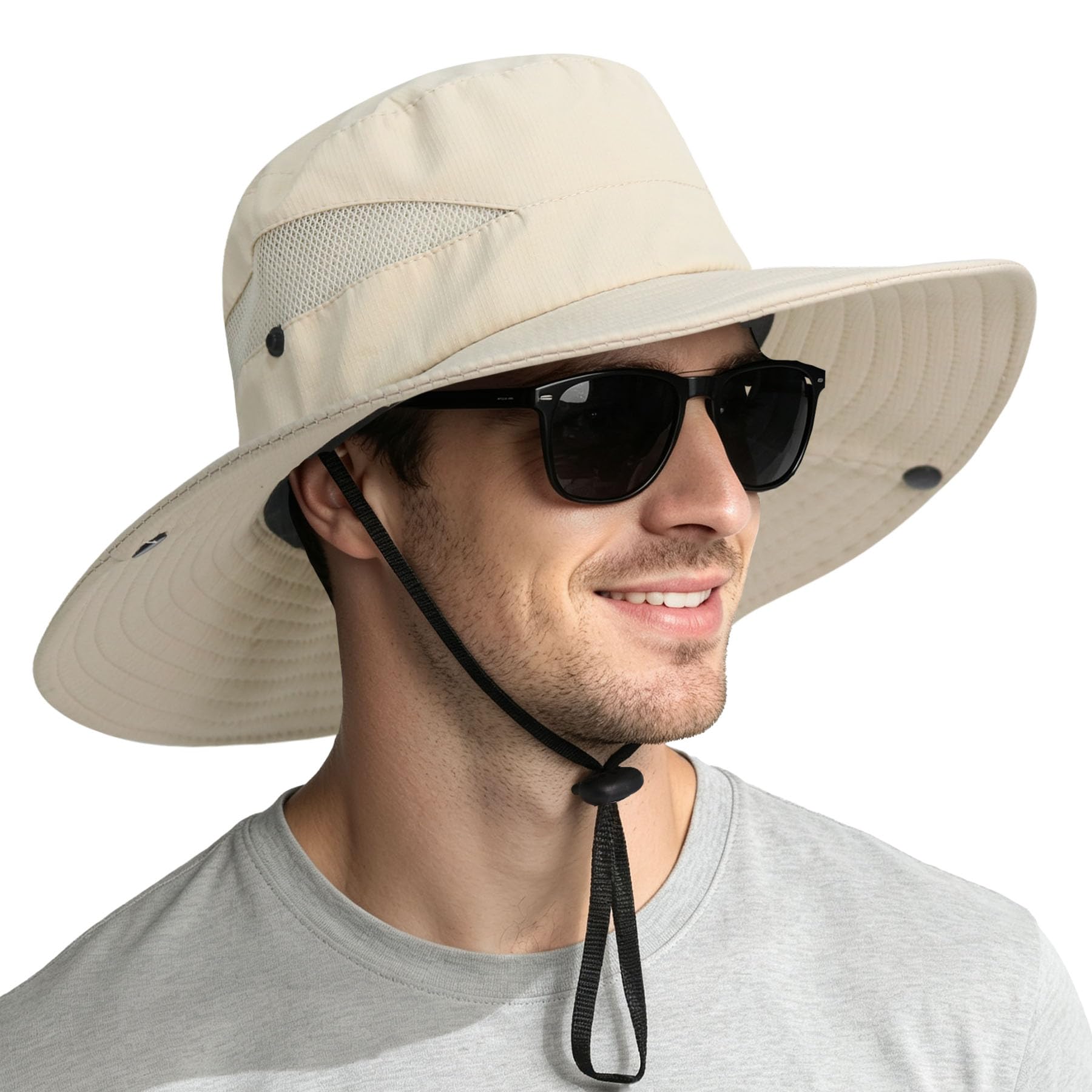 NPQQUAN Sun Hats for Men Women Wide Brim UPF 50+ UV Protection Bucket Hat