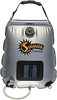 Advanced Elements 2.5 Gallon Solar Shower Bag - Portable Camping Hot Shower with Temp Gauge & On/Off Head