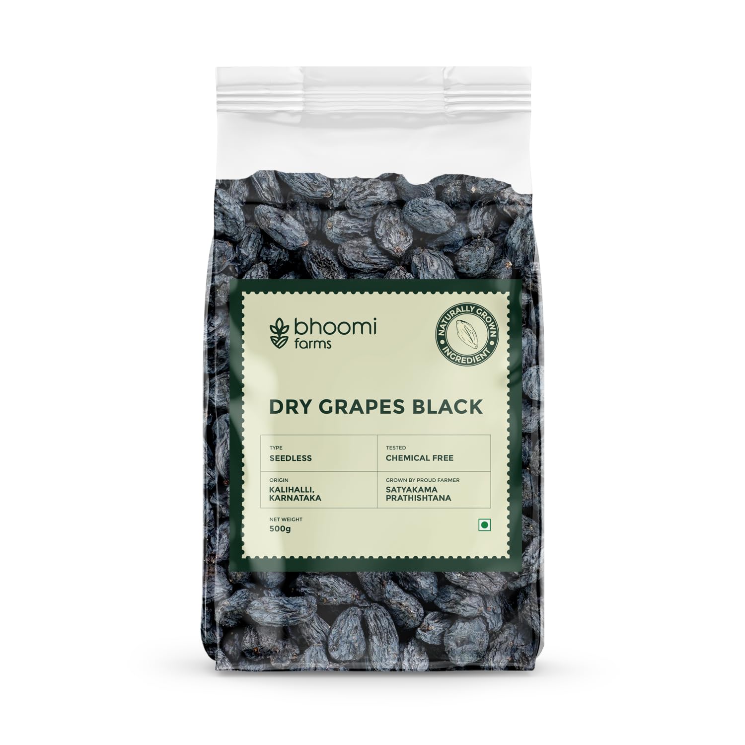 Bhoomi Farms Chemical Free Seedless Black Raisins 1kg Value Pack | Kishmish Dry Grapes | Nutritious | Rich in Fibre | Black Raisins | 500g x 2 Packs (B0D7SMXJYD) Amazon Price History, Amazon Price Tracker