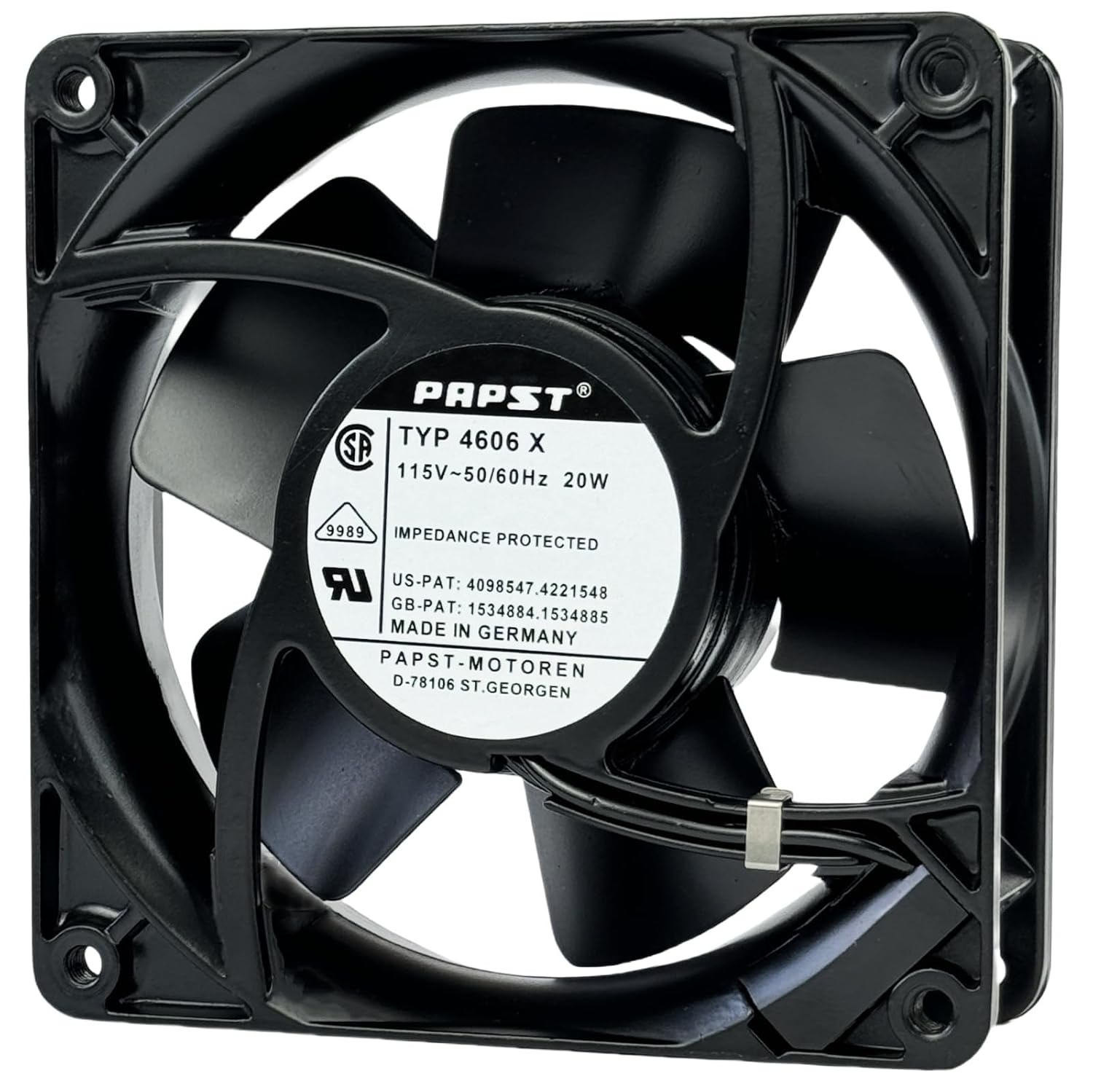 for PAPST TYP 4606X 115V 50/60Hz 120MM 20W 12038 All-Metal high Temperature Resistant Cooling Fan