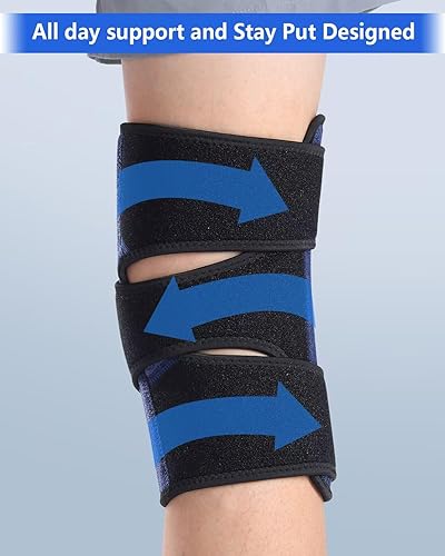 Miniatura 4 de ABYON Rodillera para mujeres y hombres, desgarro de menisco, ligamento cruzado anterior, artritis, soporte de rodilla con estabilizadores laterales