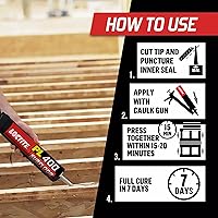 Vista 2 de Loctite PL 400 Adhesivo de servicio pesado para subsuelo, 10 fl oz, 12, cartucho