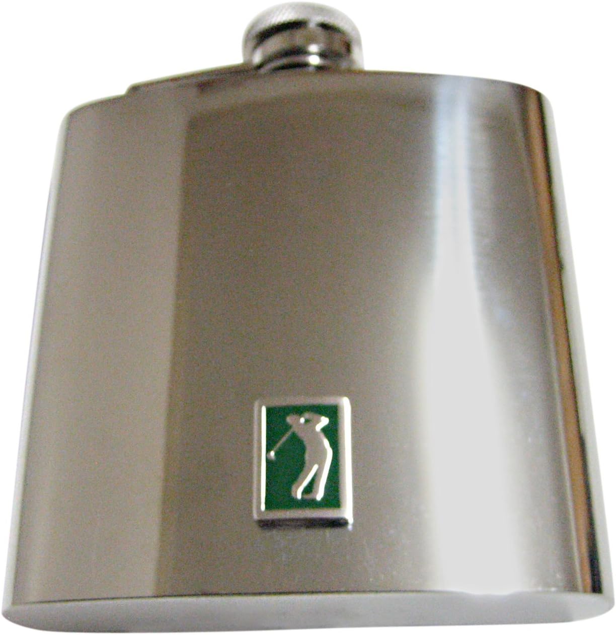 Kiola Designs Green Golf Pendant 6 Oz. Stainless Steel Flask