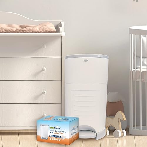 Miniatura 6 de Recambios de cubo de pañales compatibles con Dekor PLUS 4 bolsas de repuesto con capacidad para 2320 pañales – Bolsas de repuesto fuertes y