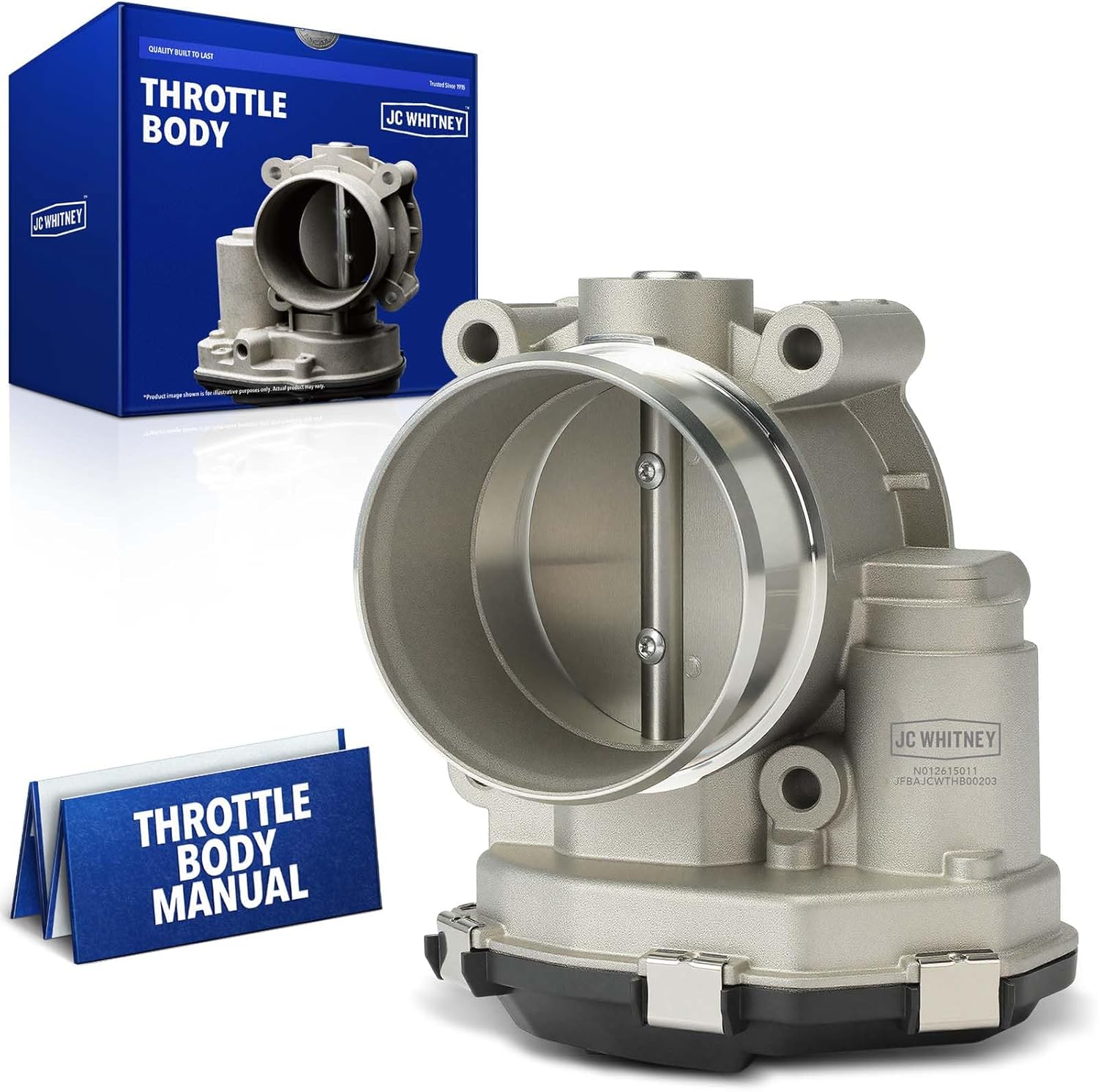 JC Whitney JFBAJCWTHB00203 Throttle Body - Compatible with Ford F-150 2017-2023, Explorer 2020-2023, Expedition 2018-2023, Police Interceptor Utility 2020-2023 - 3.3L 3.5L