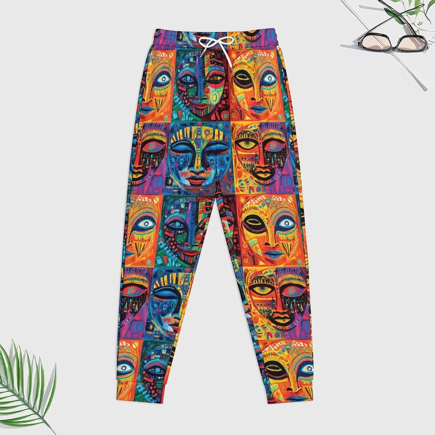 African Mask Tribal Ethnic Men's Hooded Set Casual 2 Pieces Suits Pullover Tracksuit Hoodies And Sweatpants