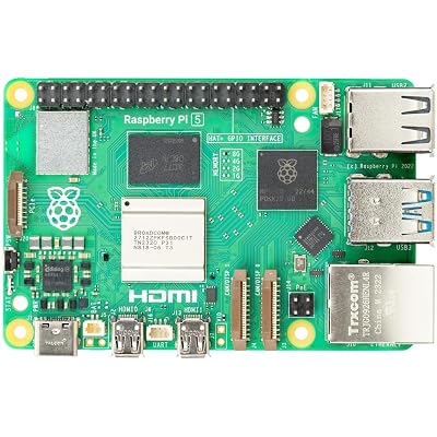 Raspberry Pi 5, Single Board Computer, 4GB RAM, 2.4GHz 64-bit Quad-core Arm Cortex-A76 Processor, Bluetooth 5.0, BLE Wireless