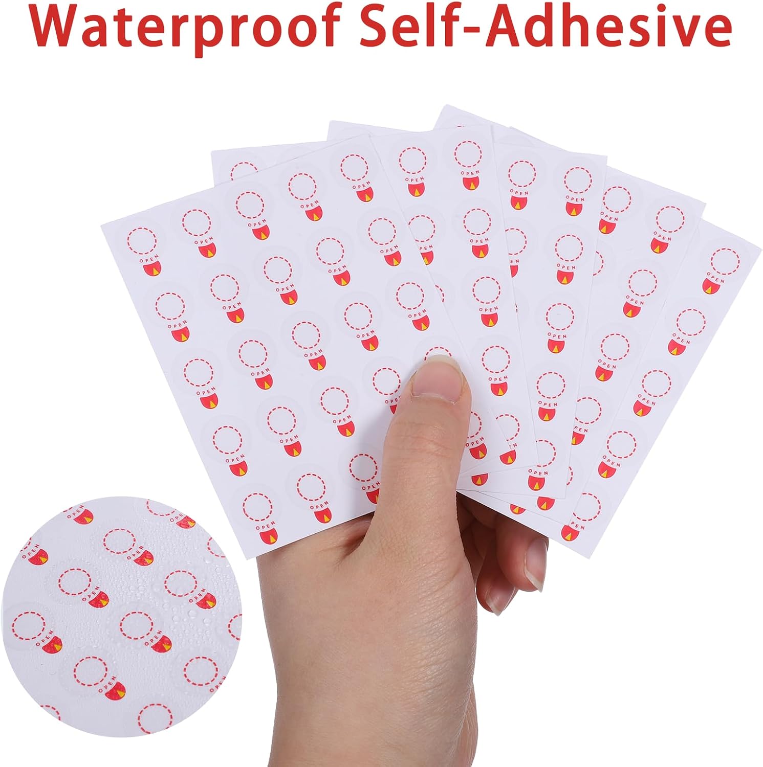 250 Pcs Transparent Vials Sealing Stickers Laboratory Circle Sealing Labels Circle Leak-Proof Sticker Self Adhesive Reseal Labels for Aluminum Plastic Caps Easy to Use