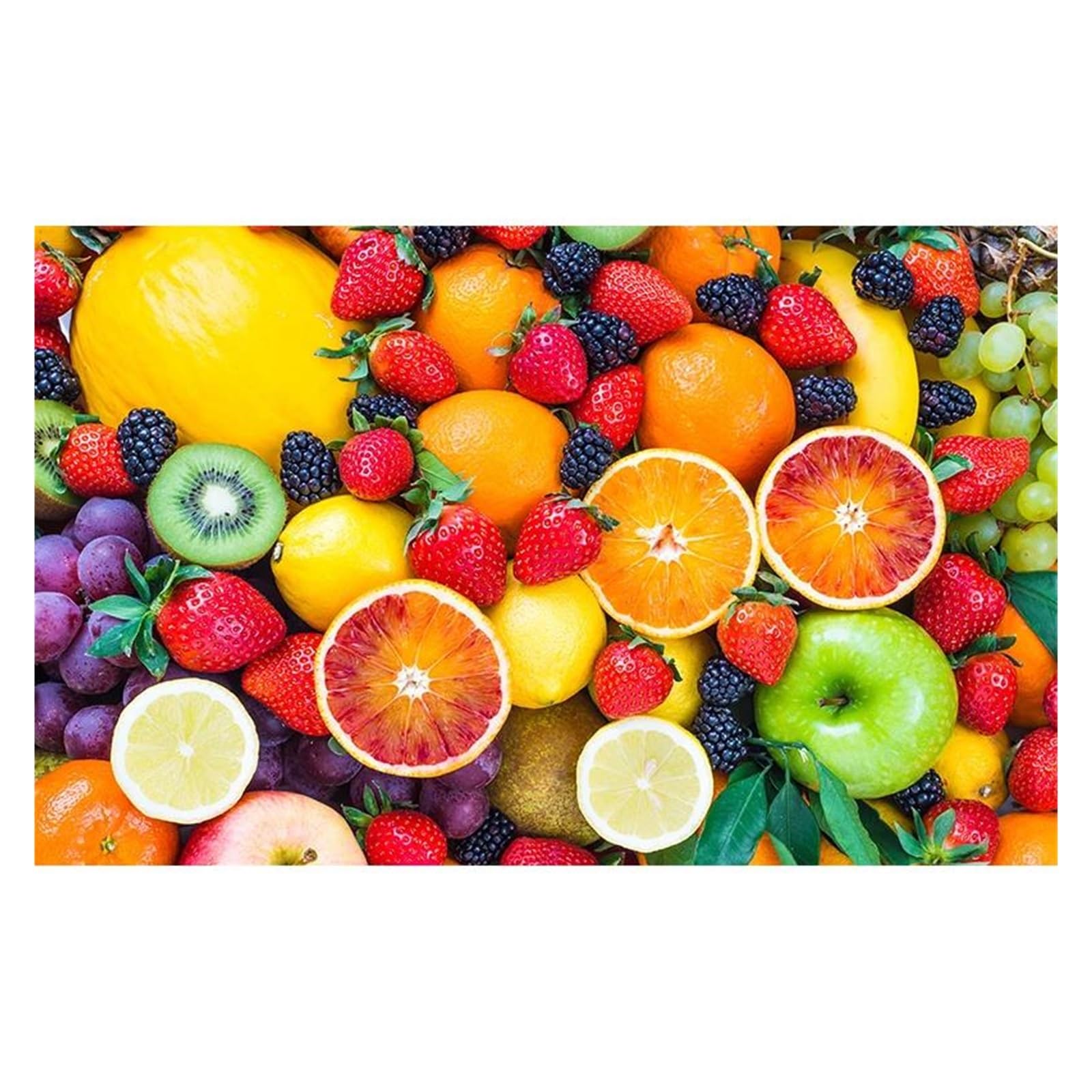Affiche légumes et fruits dans un panier : une touche de fraîcheur et de convivialité en cuisine