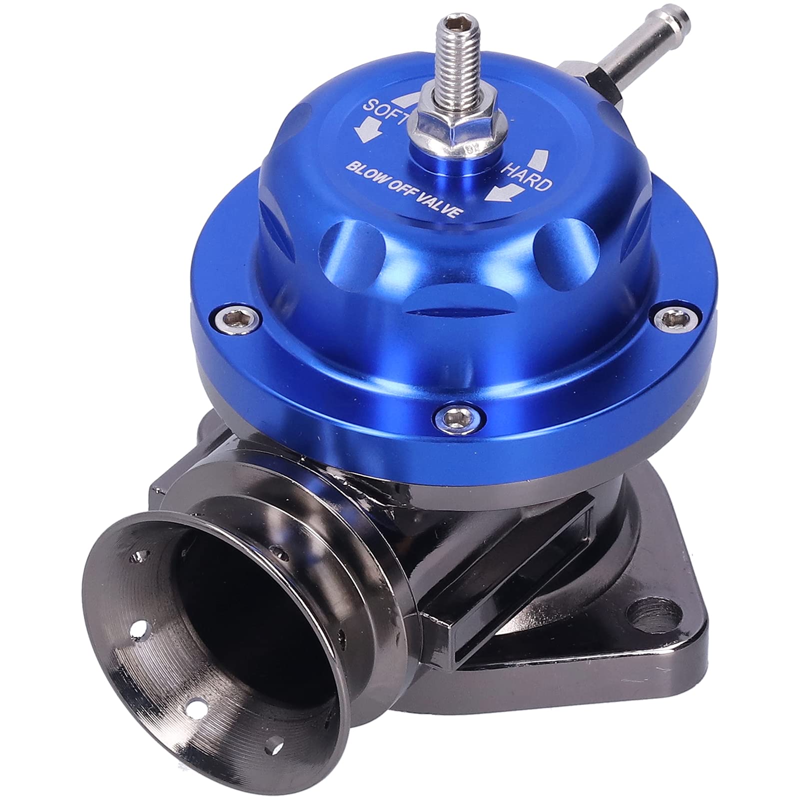 Válvula de soplado Turbo de palanquilla de aluminio de 2.5 "con brida de tubería tipo-RS universal SDD-BOVGRSBL FPG250(azul)