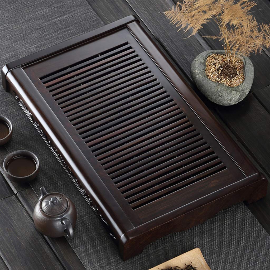 DFGHNBVC Tea Tray With Reservoir Drainage, Kung Fu Gongfu Tea Serving Tray,Tea Accessories Tea Serving Tray, Tea Tray For Tea Sets,For Home And Dining Room,Small