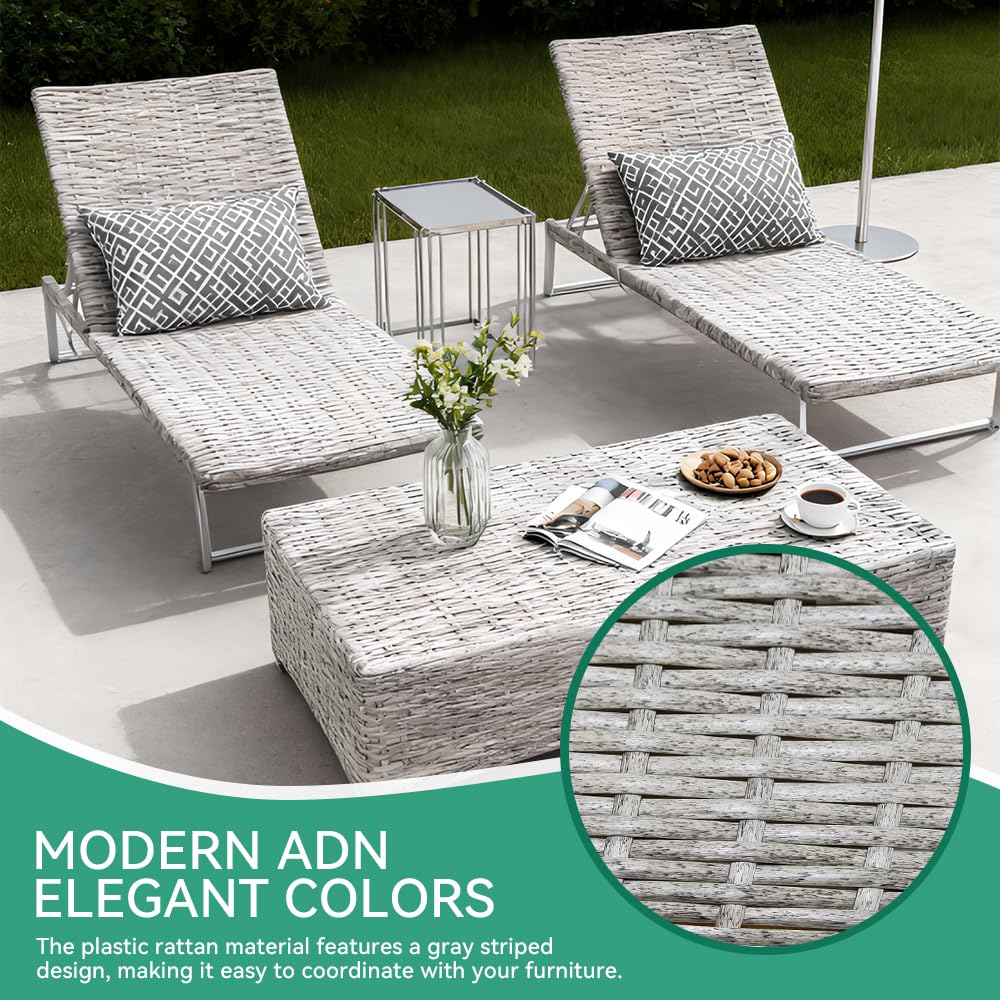 Mimbre de PE por Metros, 70m x 8mm - Mimbre Sintético para Reparación - Kit Reparación Muebles de Jardín, Sillas, Mesas - Ideal para Bricolaje - Color Gris Claro