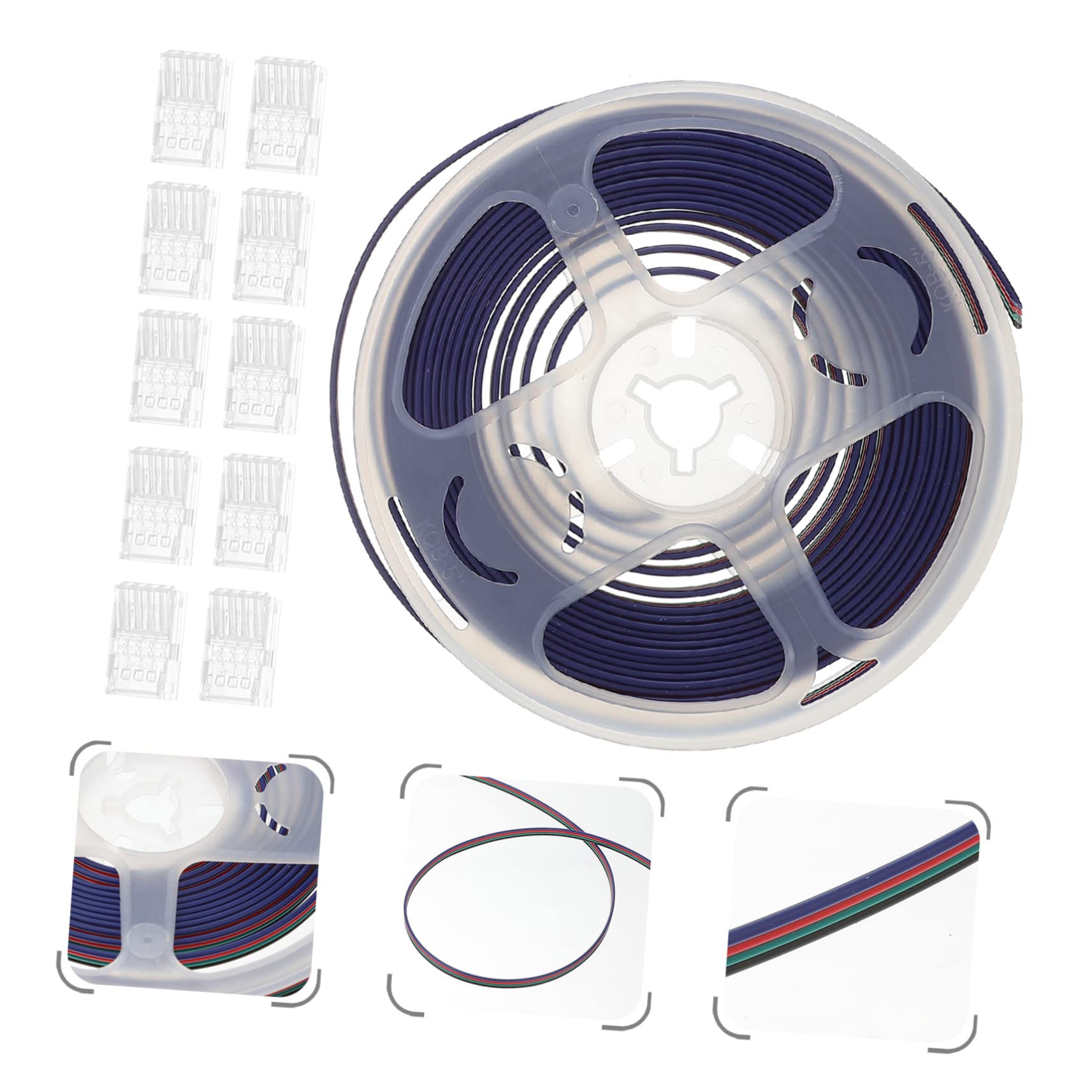 TEHAUX 30stücke Pin Rgb Strip Connector Mit Kabel Und Installieren Für Rgb Sorgt Für Stabile Verbindungen Löten