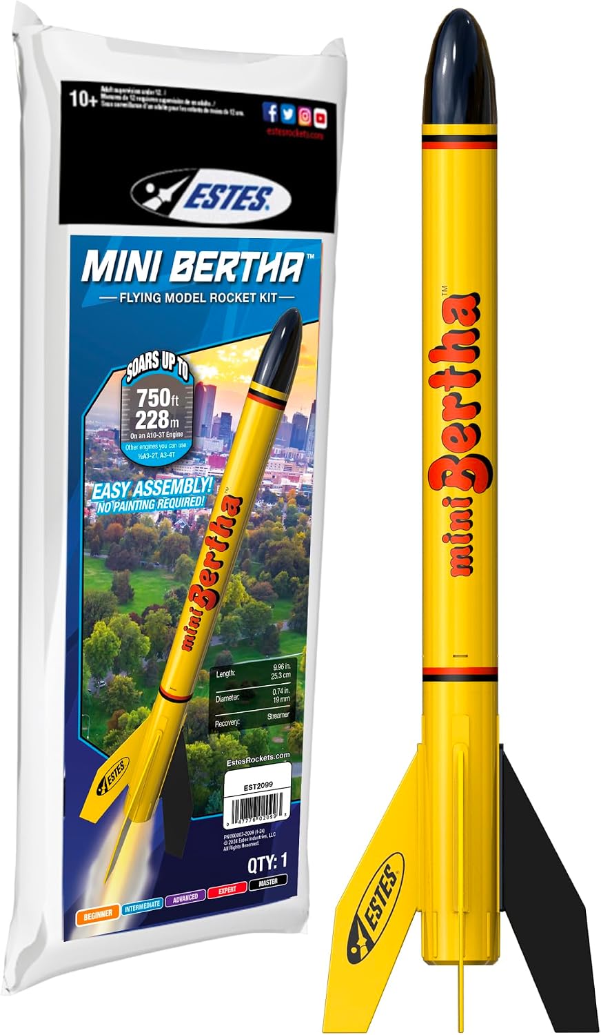 Estes 002099 Mini Bertha Model Rocket