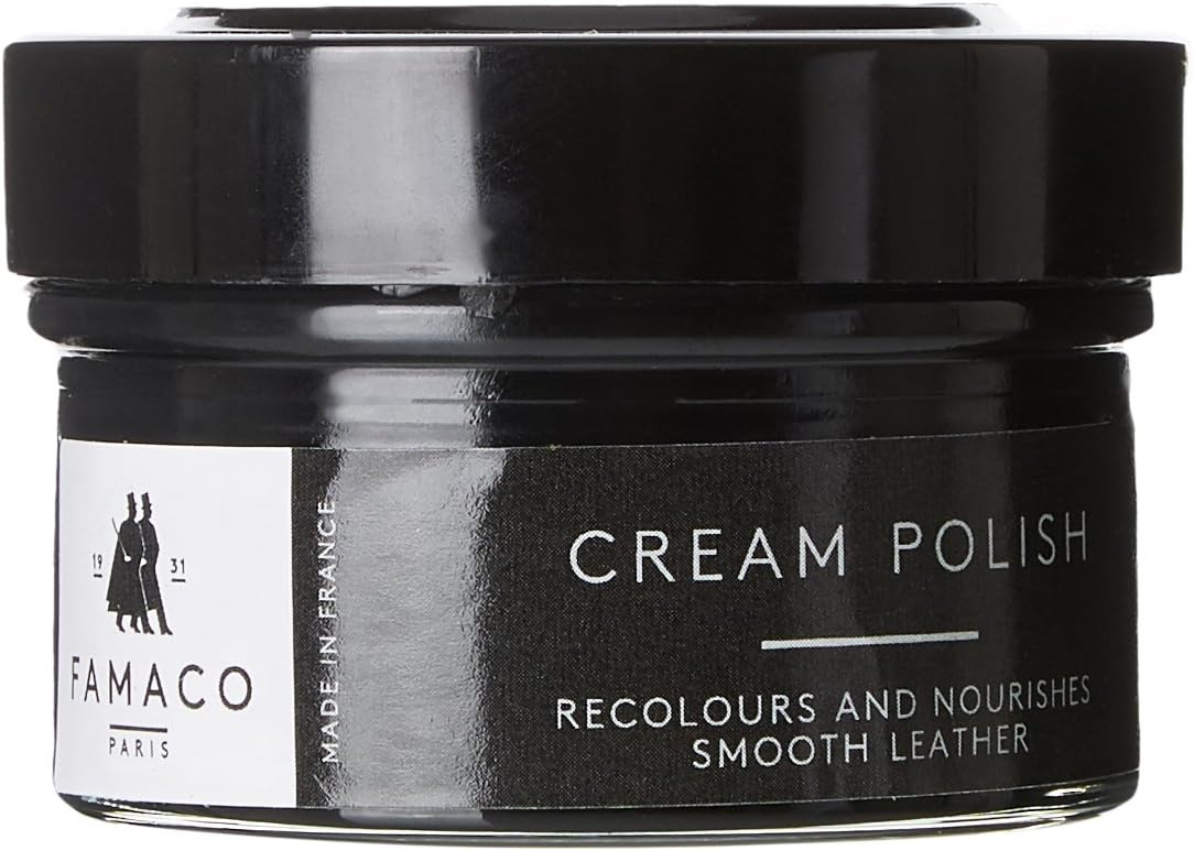 Unisex-Adult Cream Shoe Treatments and Polishes 50.00 ml, Black