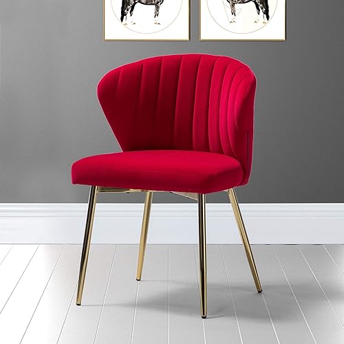 Miniatura 79 de TINA'S HOME Sillas modernas para sala de estar, comedor, pequeña silla decorativa de terciopelo con patas de metal dorado, bonita silla lateral