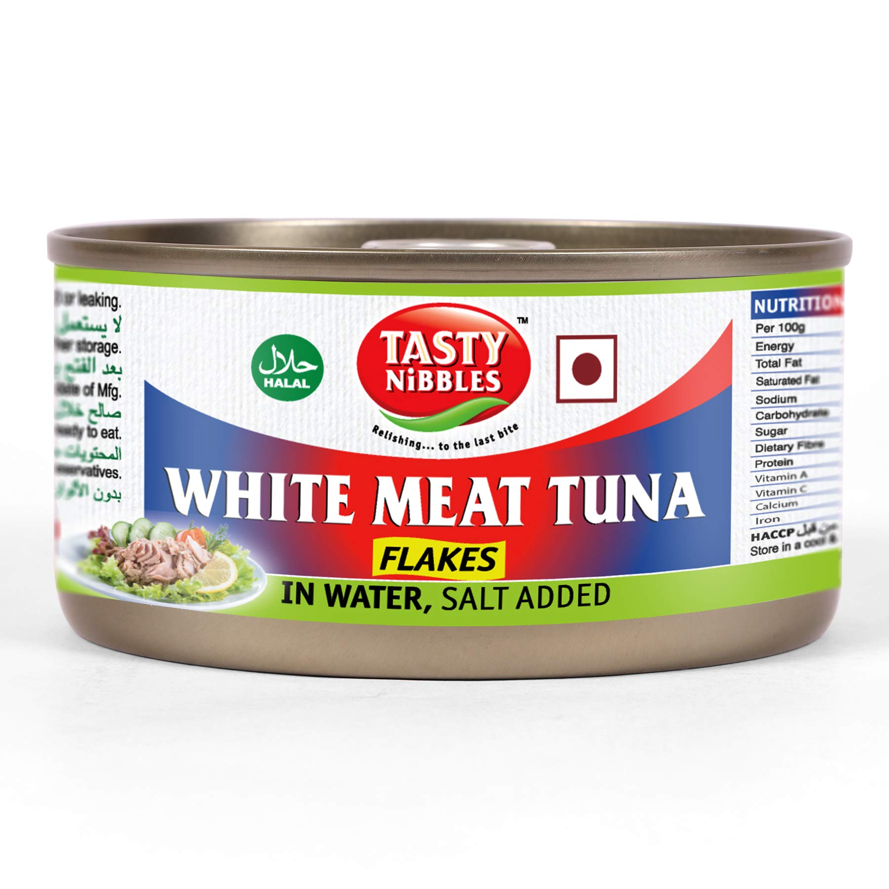 White Meat Tuna Flakes in Water, Salt Added, 185 g