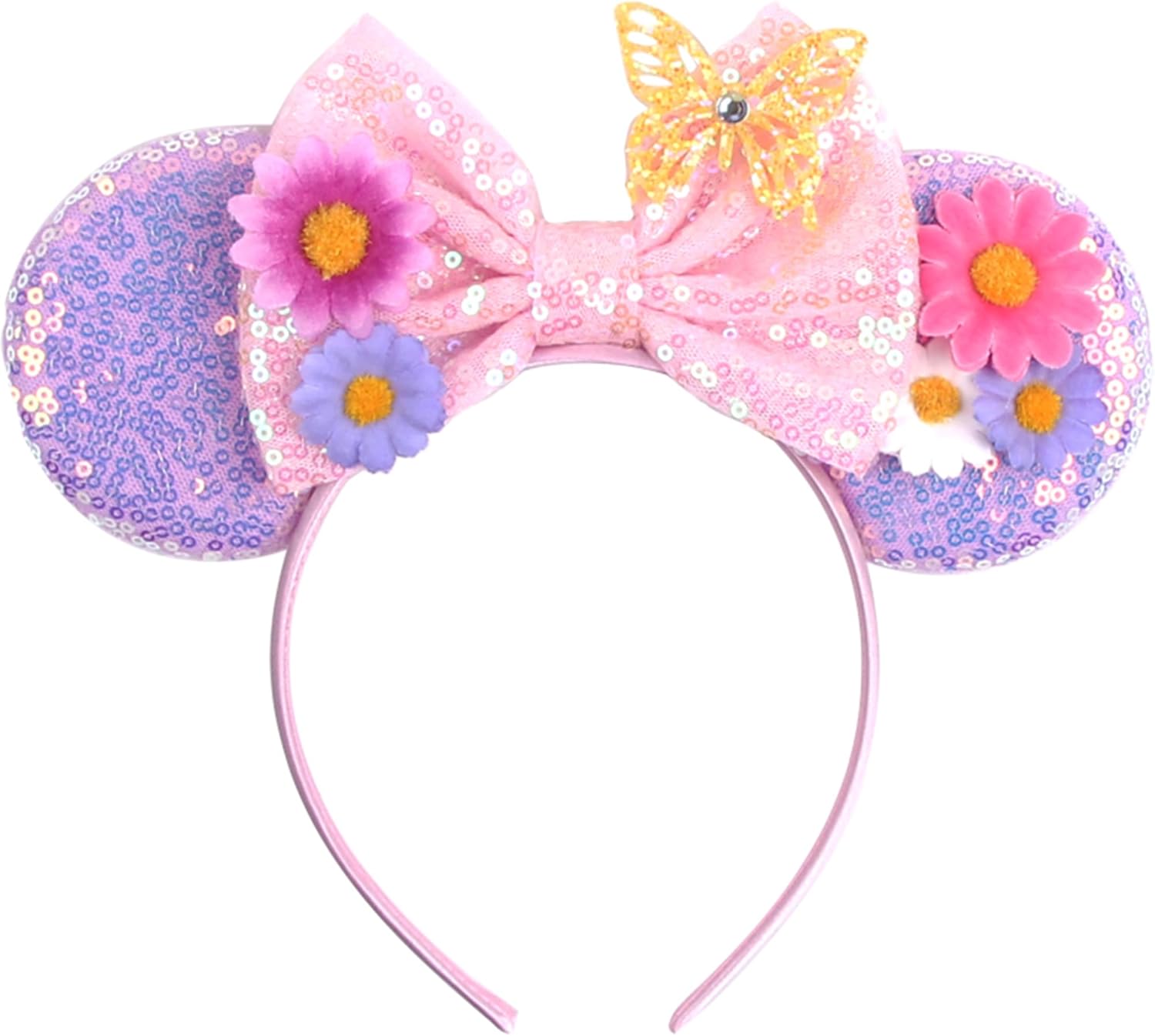 Diademas Con Forma De Orejas De Ratón, Lazos Brillantes, Len | Cuotas