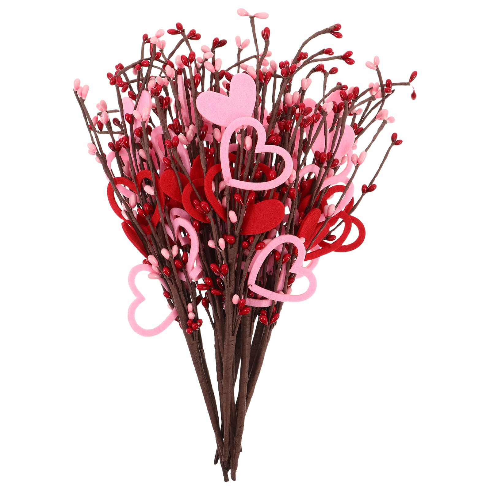 Guirlande Cœur Saint Valentin : lot de 10 branches de fleurs pour offrir et décorer