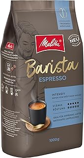 Melitta Barista Classic Espresso, Ganze Kaffee-Bohnen 1kg, ungemahlen, Kaffeebohnen für Kaffee-Vollautomat, kräftige Röstung, Stärke 5, (Verpackung kann variieren)