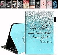 Vista 13 de Funda para tablet Kindle Fire 7 (7 pulgadas, 12ª generación, versión 2022), funda delgada de piel sintética con ranura para tarjetas y soporte