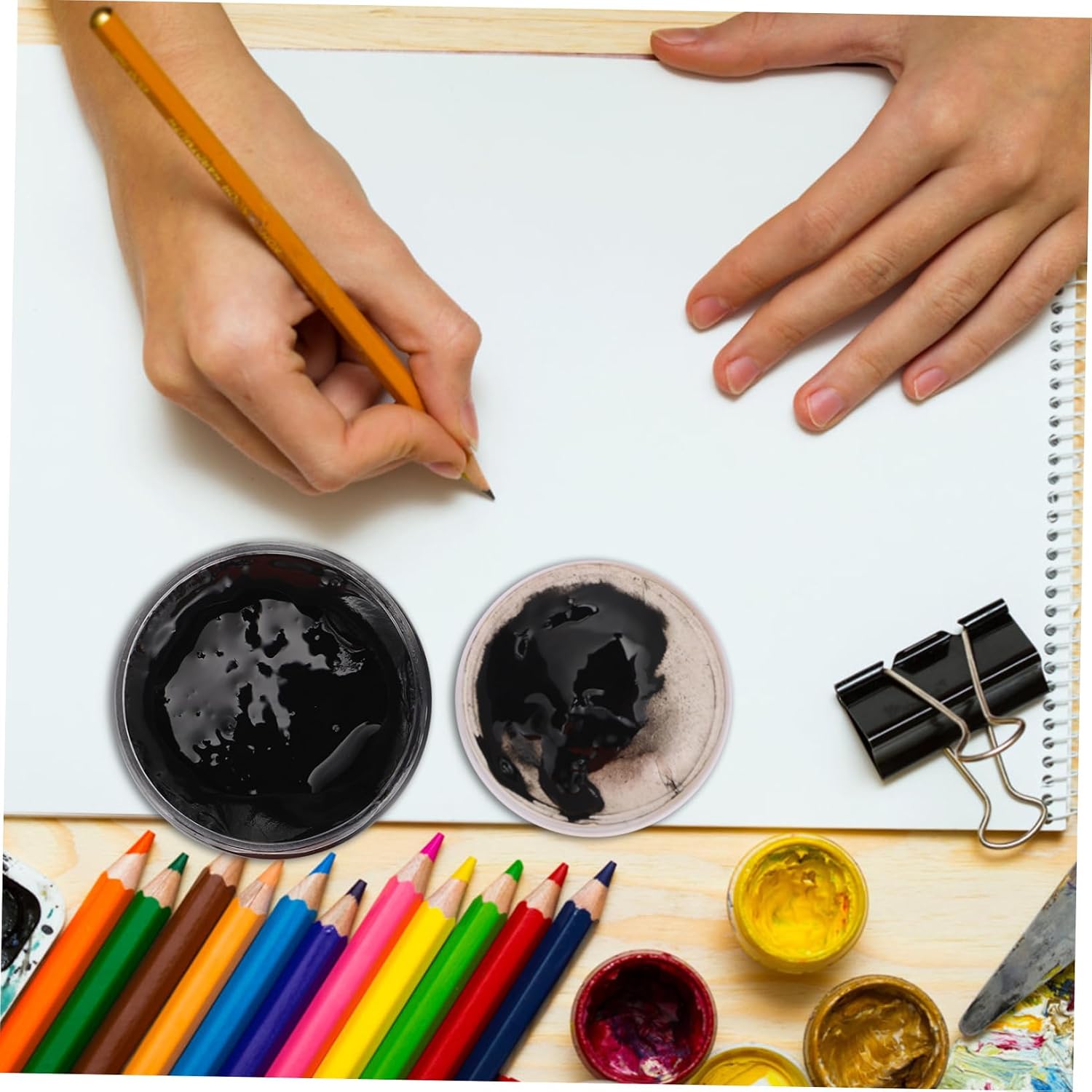 Rubbing Paint Pigment Watercolor Ink for Students Artists Lightweight Easy to Carry