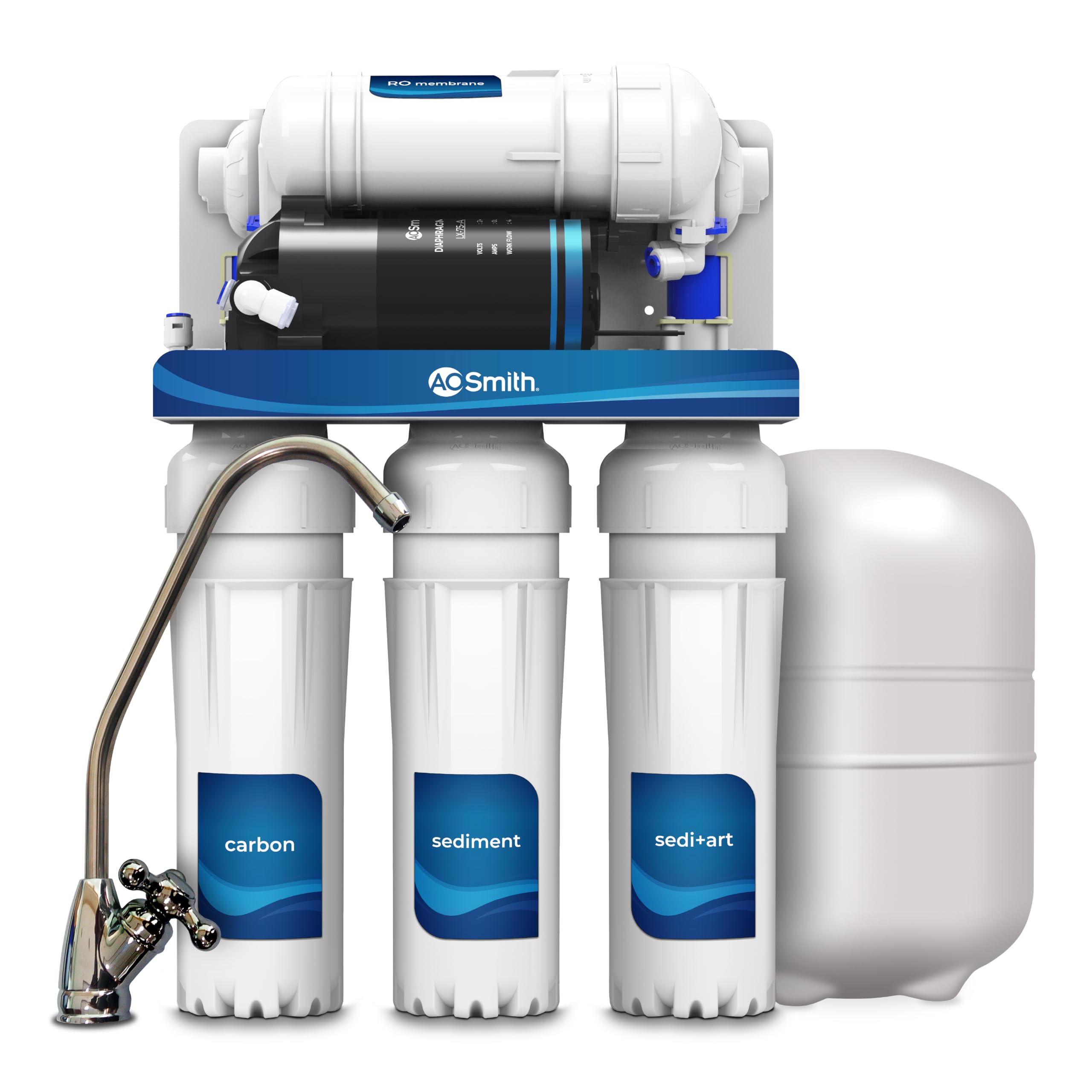 AO Smith X5 Under The Counter/Sink Water Purifier for home with copper | 6-stage Purification | Compact Purifier with high-speed purification-image-19