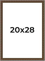 Vista 170 de Marco de fotos completo de madera dorada envejecida de 16 x 20 pulgadas con plexiglás acrílico UV, parte trasera de tablero de espuma y accesorios