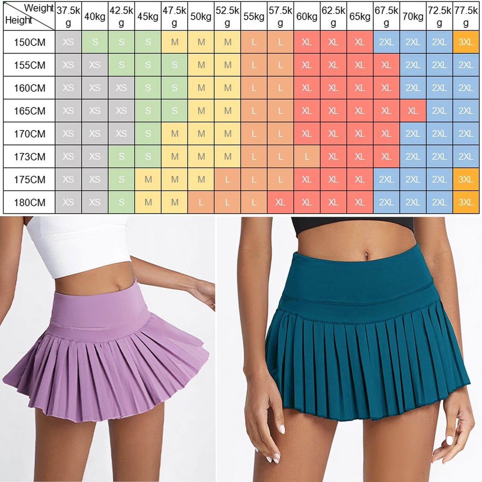 Falda de tenis para correr, plisada, pantalones cortos de fitness con bolsillo, cintura alta, A-c, 44