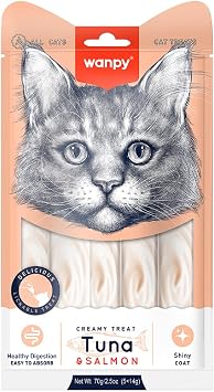 Wanpy Tuna&Somon 5x14 gr Liquid Cat Award