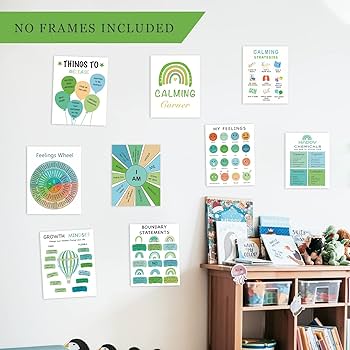 Mental Health Therapy Office Decor | Counselor Wall Art, Psychology Logo Print Calming Decor For Therapists & Counselors From Homepro5, $5.38