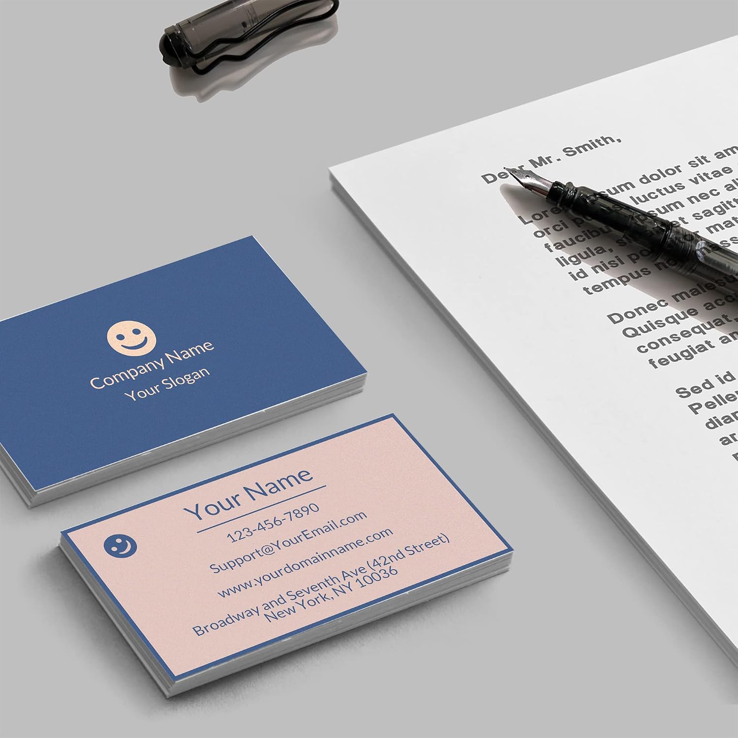 Business Cards Customizable 2x3.5 Inches Business Cards Personalized Full Color Front and Back Printed Business Cards Double-Sided Design Custom Business Cards with Your Logo Matte Style 200/500PCS