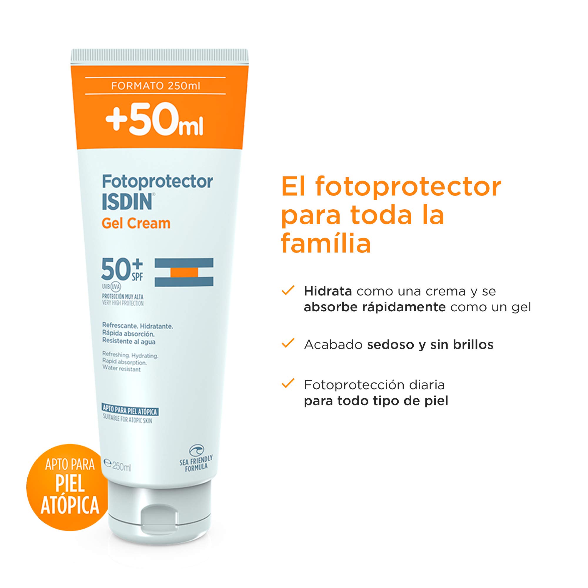 ISDIN Fotoprotector Gel Cream SPF 50+ Isdin Fotoprotector Fusion Water Pediatrics SPF 50 - Protector solar facial para niños