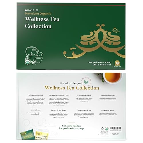 Miniatura 6 de Uncle Lees Imperial - Juego de regalo de té orgánico de primera calidad bolsas de té tradicionales y de hierbas paquete variado de té de bienestar