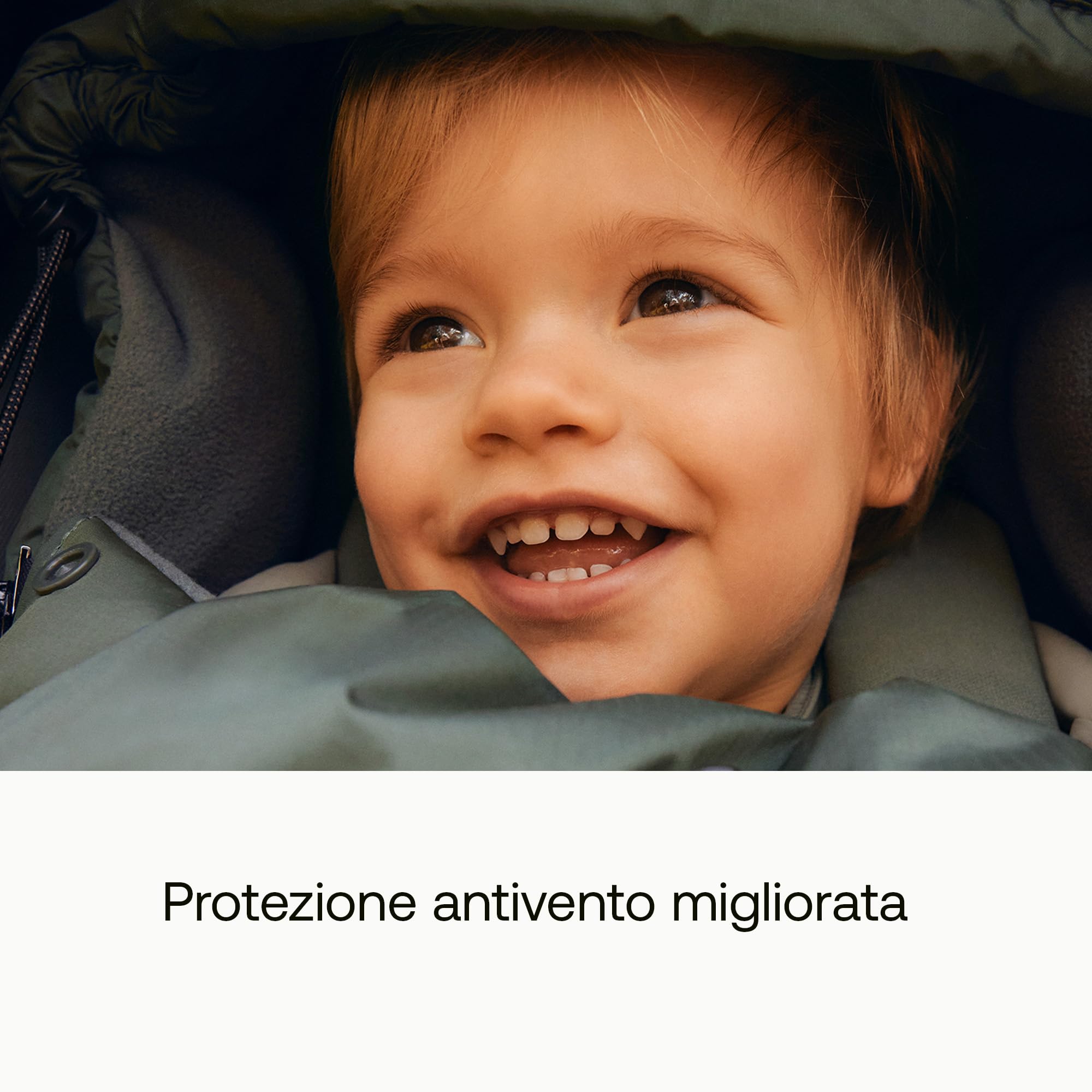 Bugaboo Thermolite Performance Sacco a Pelo da Passeggino o Carrozzina | Inserto Rimovibile, Protezione Scarpe, Cerniere Impermeabili, Imbottitura Calda - Forest Green