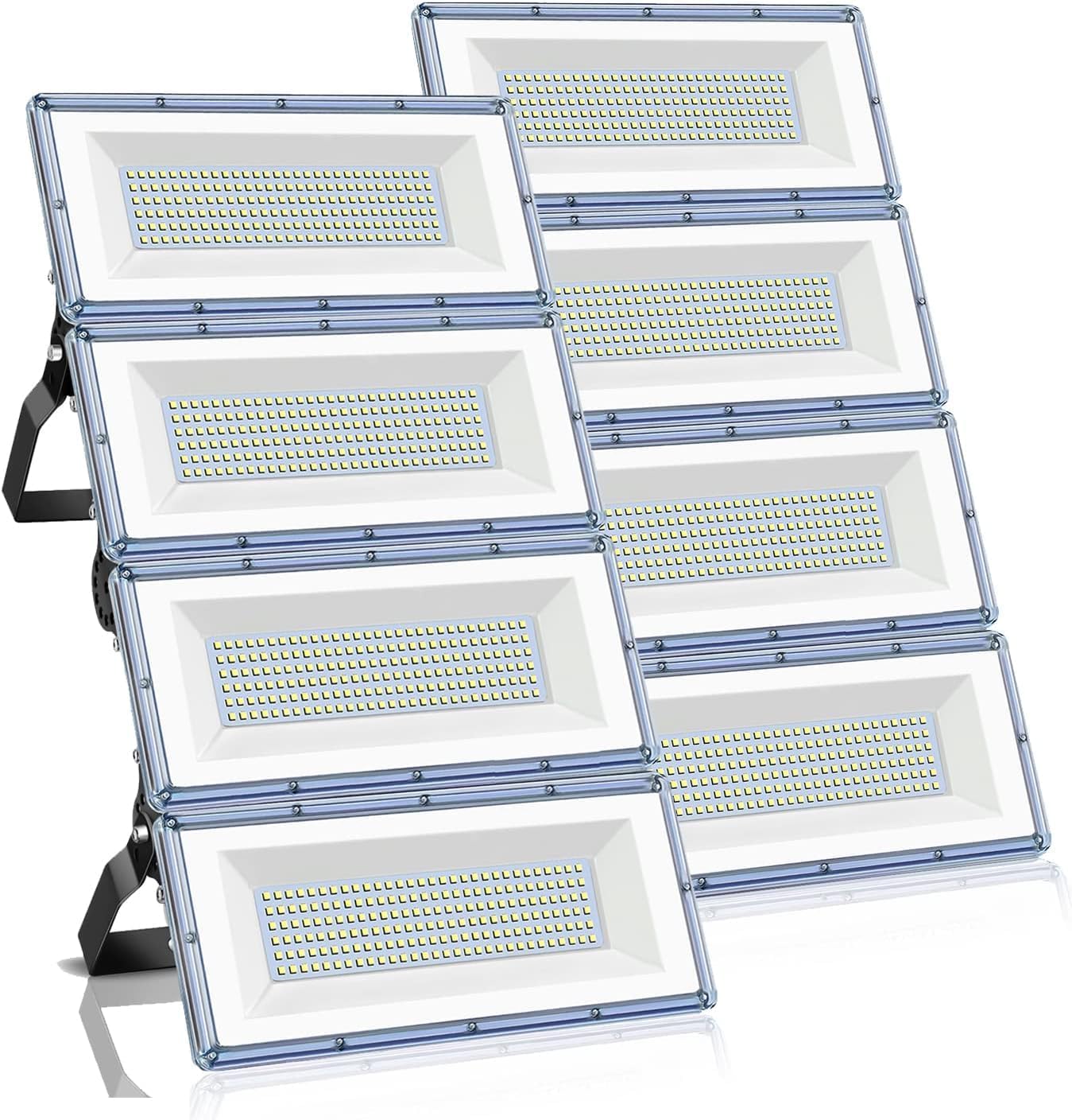 YIBEYYDS LED Flood Light 400W 40000ML 2 Pack 7000K Super