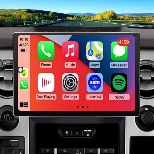 Para Ford F150 Radio Upgrade Fit 2009 2010 2011 2012 Android estéreo 13 pulgadas Tesla estilo sistema de navegación construido en Carplay
