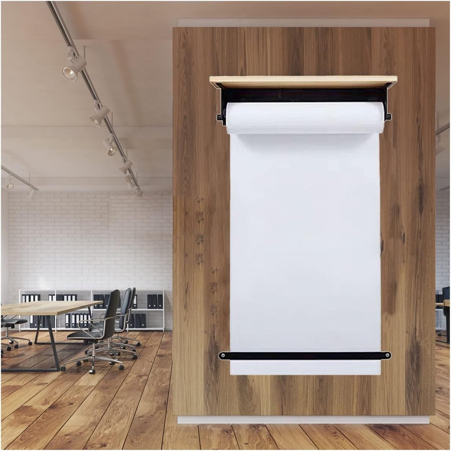 Distributeur de papier de bureau mural anti-pli 70cm pour supprimer les tableaux blancs sales