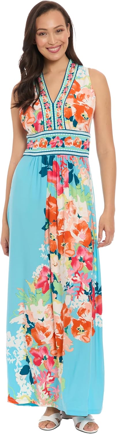 Women's V-Neck Sleeveless Maxi