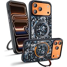 Apex for iPhone 17 Pro Carbon Fiber Case, Black/Blue