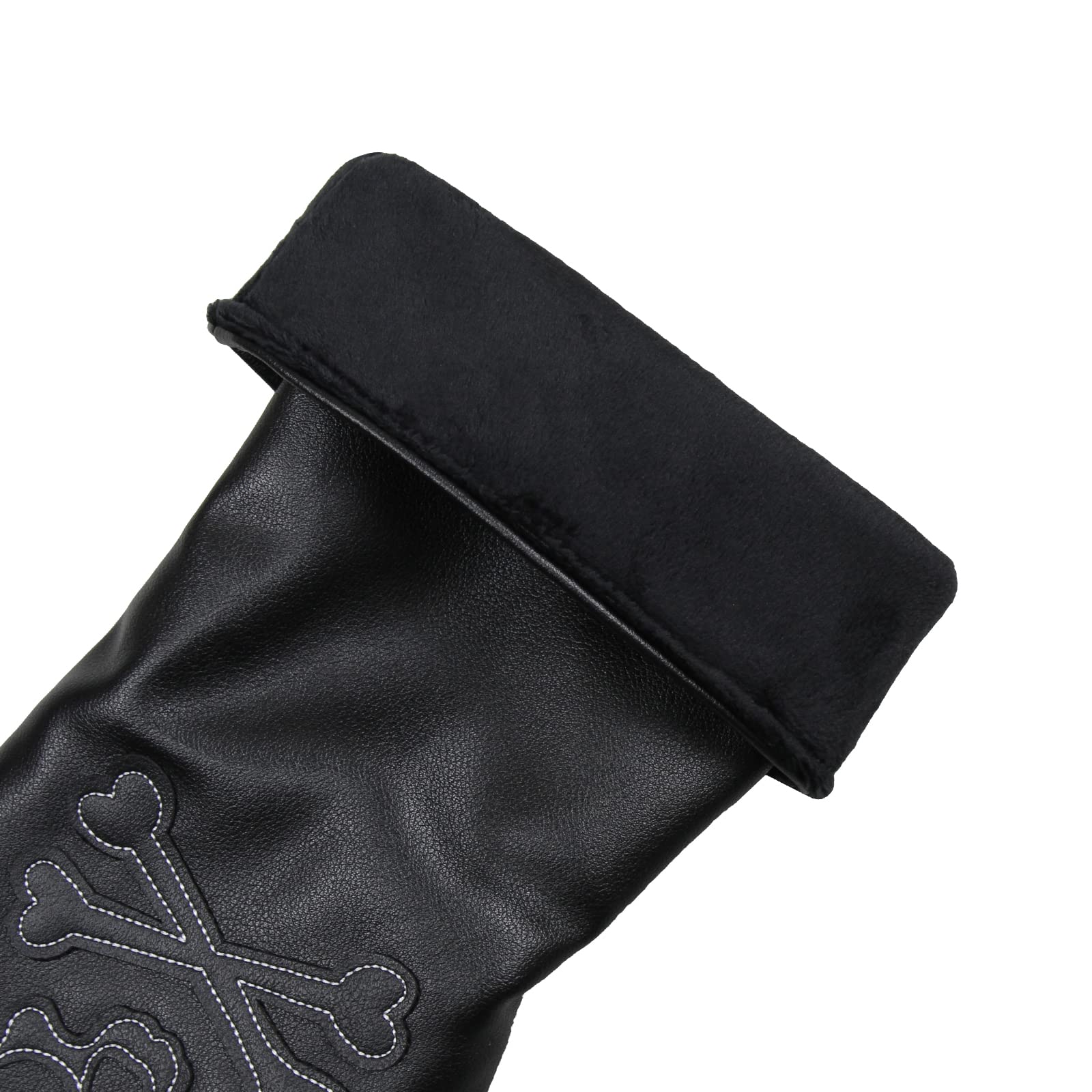 Scott Edward Skull Golf Woods Headcovers Covers for Driver Fairway 1 3 5 H Clubs Set Heads PU Leather Unisex Black Brown