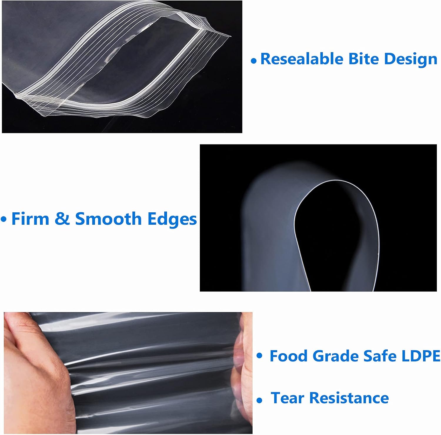 Buy 100 Grip Seal Bags Resealable Zip Poly Bags 7 X 10cm Small Plastic Bags Clear Reusable Lock Zipper Bags For Beads Jewelry Snacks Seeds Coins Online In Uk B094hxq68f