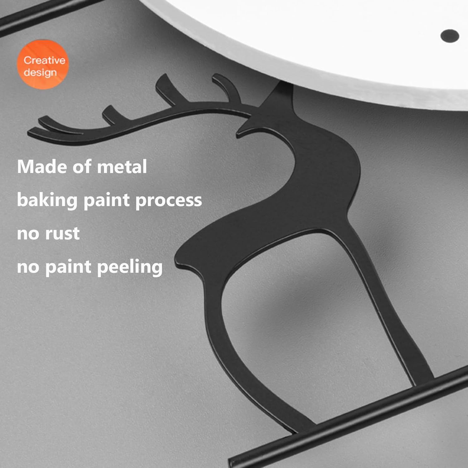 Large Decor Wall Clock with Pendulum for Living Room, Black Frame, White Dial，Battery Operated Non Ticking for Kitchen Bedroom Office Silent Metal Clock for Home (16.5x29.5inch)