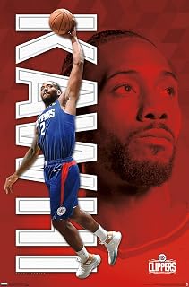 Trends International NBA Los Angeles Clippers - Kawhi Leonard 19 Wall Poster, Unframed Version, 22.375" x 34"