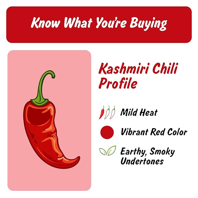 Spice Profile USDA Organic Low Heat Kashmiri Chili Powder, 4 oz miniatura 3