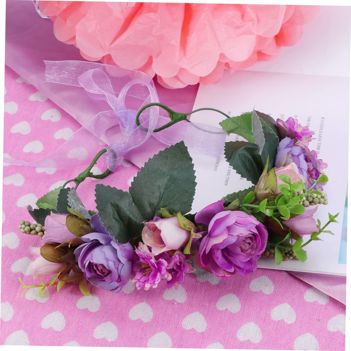 FOMIYES 3stücke Simulation Wreath Braut Haarschmuck Blumengirlande Für Hochzeitsfrisuren Deko Für Brautjungfern Und Besondere Anlässe