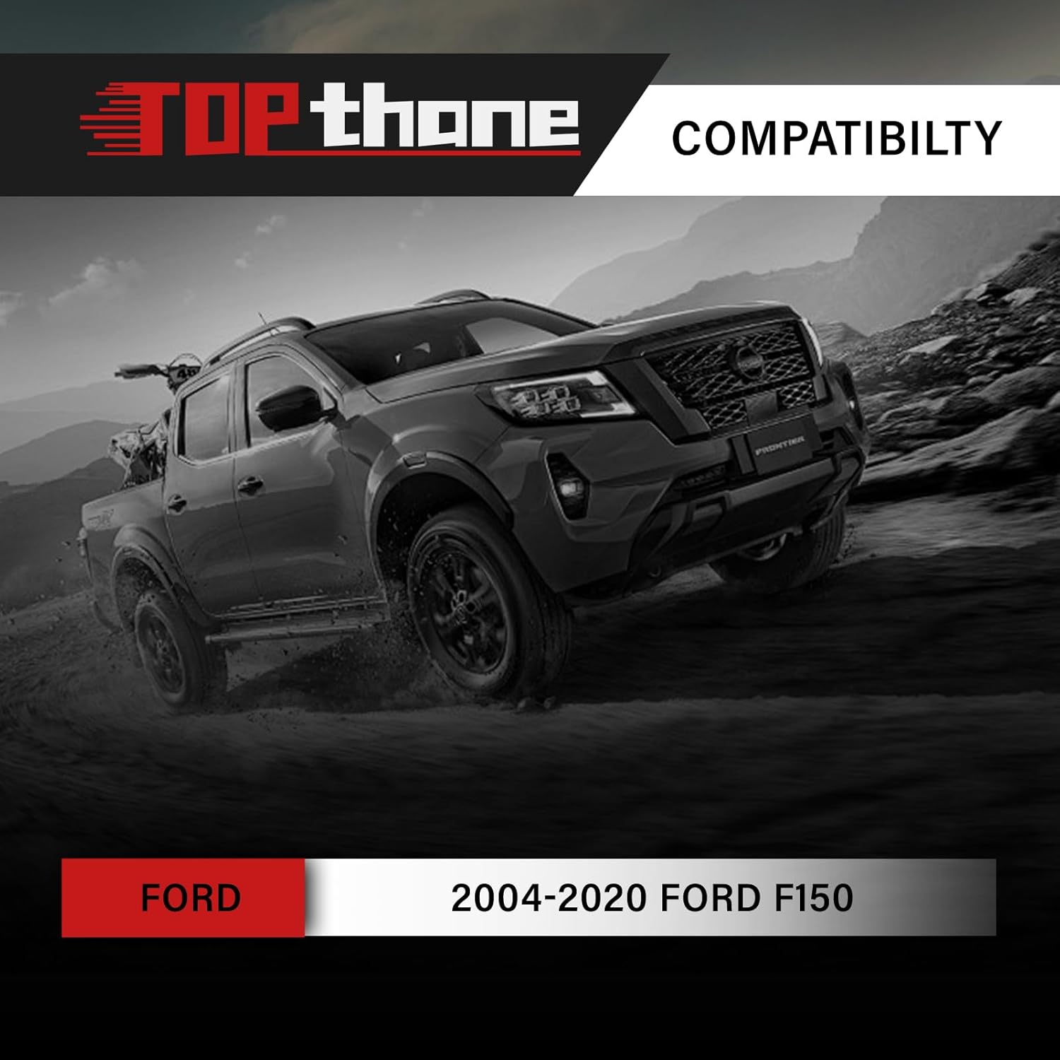 2-4" Lift Front Upper Control Arms for 2004-2020 Ford F150, 2007-2015 Ford Expedition, Lincoln Navigator, 2005-2008 Lincoln Mark LT - Heavy Duty Tubular Design with Greasable Ball Joints