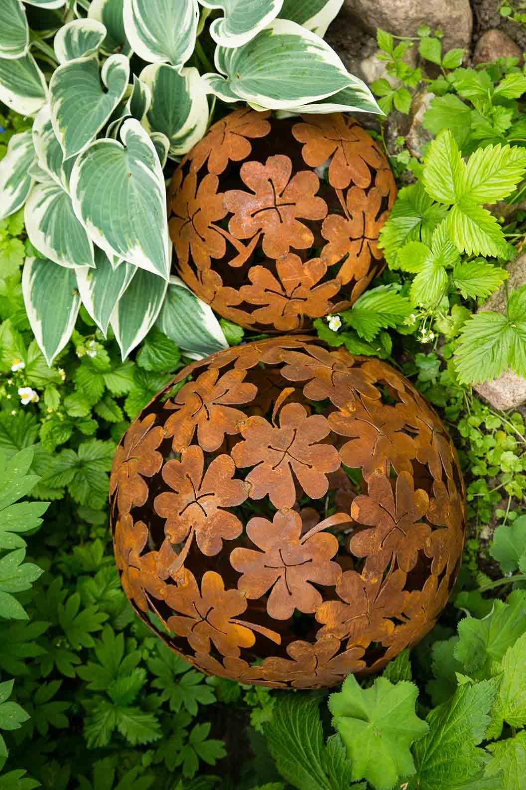 Kugel Aus Draht 40cm Edelrost Gartendeko Gartenkuge Produktbild-Vorschau 2