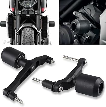 Trident 660 2021-2024 Frame Sliders - 2pcs Black Motocycle Engine Crash Protection Pad for T&riumph TRIDENT 660 2021 2022 2023 2024 black